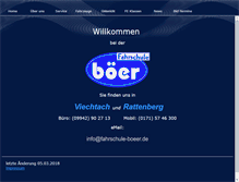 Tablet Screenshot of fahrschule-boeer.de
